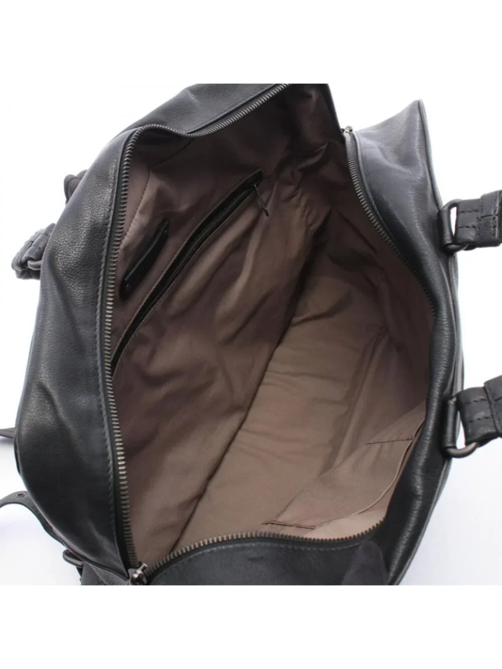 Bottega Veneta Business Intrecciato Backpack Black Leather